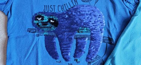 2x dětské tričko, přeměňovací obrázek lenochod 110, kiki&koko,110