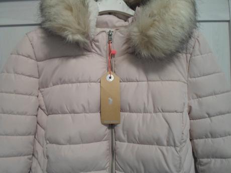 Růžová bunda bundička s kožíškem, tally weijl,36 / 38 / m / s