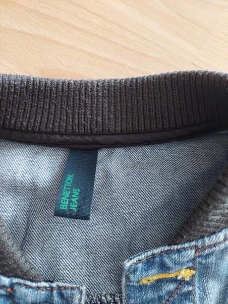 Riflová bunda zn. benetton, benetton,134