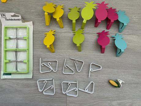 Svorky, spony, závaží na ubrus, 30 ks, 