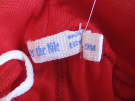 Červené pyžamové bavlněné kalhoty v.6-9 měs., 74