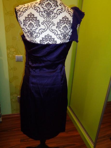 Nádherné fialově švestkové společenské šaty, m&co,40