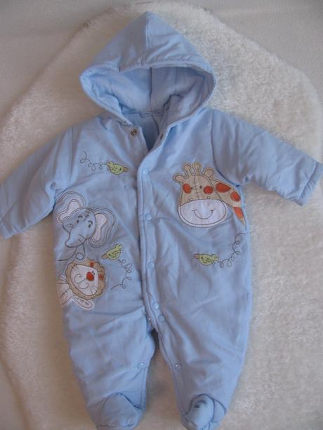 Kojenecká kombinéza s kapucí - pitter patter, pitter patter,68