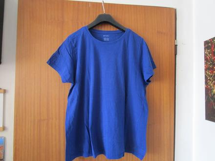 Pěkné tm. modré bavl. tričko, vel. xl, esmara, esmara,xl