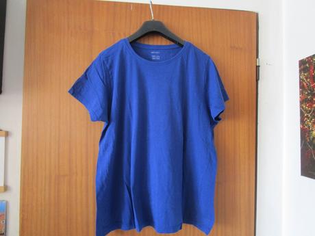 Pěkné tm. modré bavl. tričko, vel. xl, esmara, esmara,xl