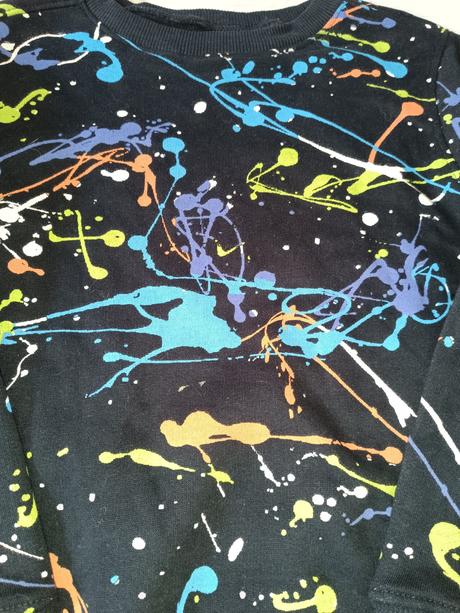 Černá mikina s fleky 116 next, next,116