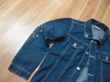 Vyšívaná riflová bunda 9-10, 140