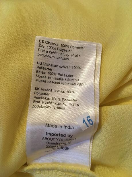 Nové žluté šaty s visačkou, vel. 38, 38