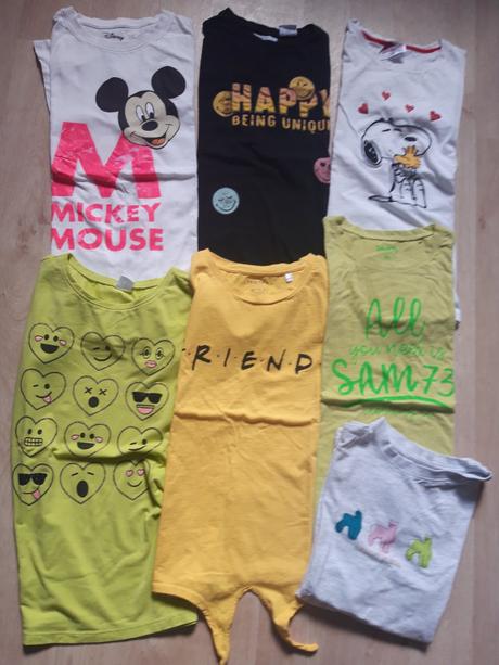 7x triko tričko i jednotlivě, 164