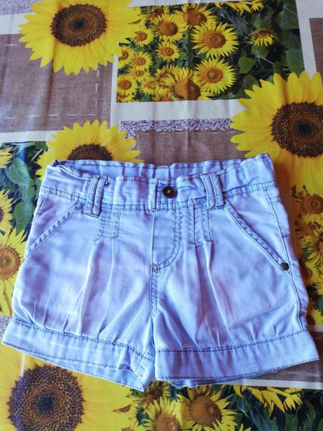 Šortky dívčí vel. 104 (3-4roky)., denim,104
