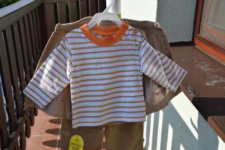 Souprava kalhoty,kabátek,tričko n.o.v.é.,vel.6-9m., 68