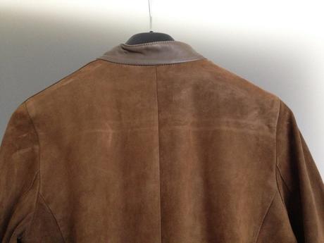 Luxusní kabát kůže max mara vintage vel.36,s khaki, s