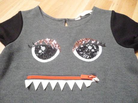 Šaty s kapsou vel. 6-8, h&m,122