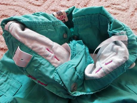 Luxusní tříčtvrteční kalhoty nové 98, 98