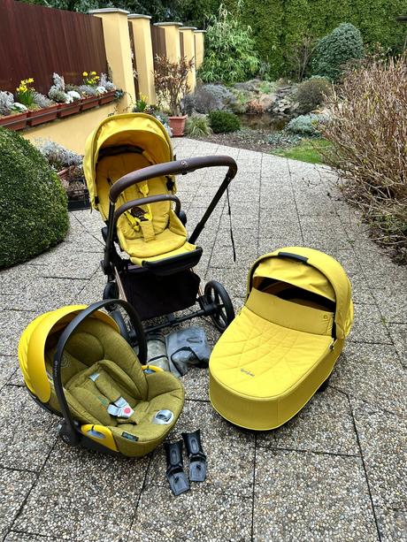 Cybex priam 3v1 set mustard yellow-top stav, cybex,cybex priam 3