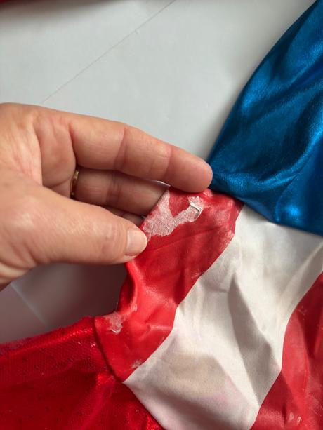 An3/ kostým šaty capitanka america - v.cca s,