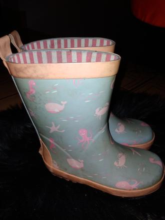 Dívčí gumáky moře vel. 26-27, vnit.stélka 17 cm, tcm,26