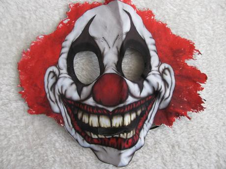 Karneval-škraboška hrůzostrašný klaun halloween,