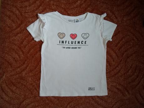 Bílé tričko triko krátký rukáv, reserved,152