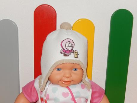 Zimní čepice s bambulkami, baby club,86