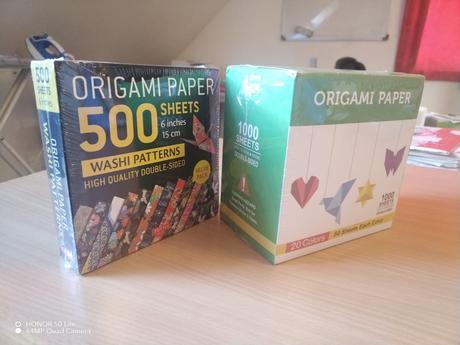 Origami papíry, 