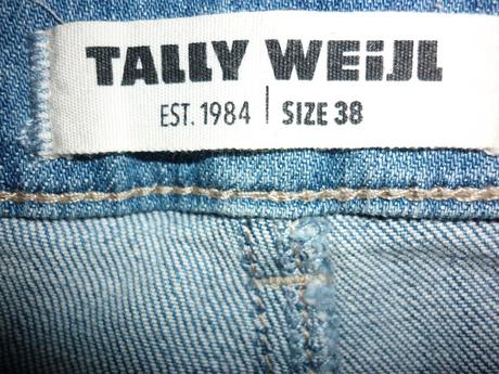 Světlemodré džínové kraťasy tally weijl, tally weijl,38