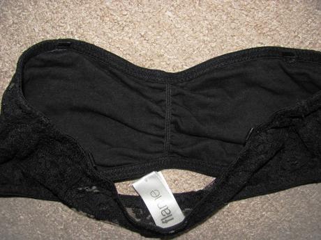 Černá krajková podprsenka, s