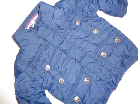 Luxusní zimní tmavomodrá teploučká zimní bunda, 74