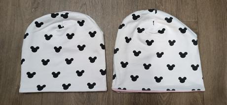 Oboustranná jarní čepice, motiv myšky, 86