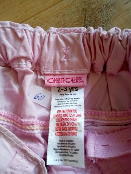 Kalhoty, vel 98/104, cherokee,104