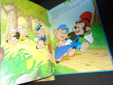 Disney pohádka 2ks - malý vlček  želva a zajíc, 