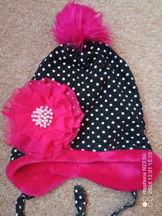 Čepice s květinou vel."5-8let", 