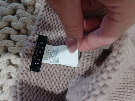 Starorůžová čepice s mašlí mohito, mohito