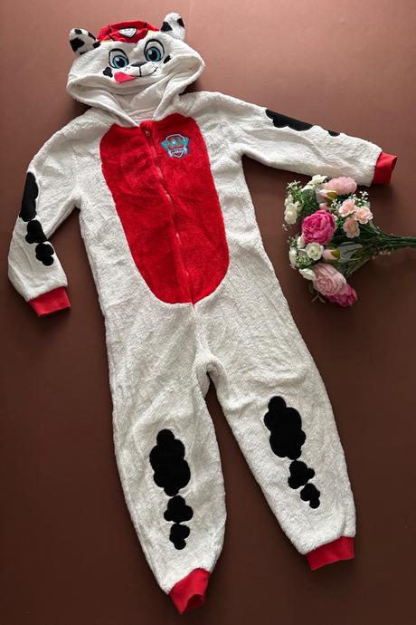 Ob/ overal coral huňaty flece - 4/5 let, george,110