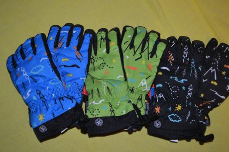 Lyžařské rukavice v.110-128,s fleece uvnitř, 110 / 116 / 122 / 128