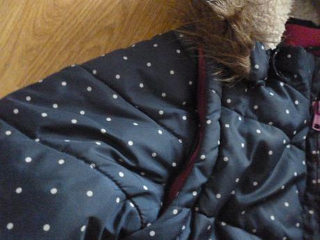 Puntíkatá zimní bunda 4 r, john lewis,104