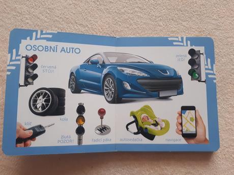 Knížka pro děti - děti poznávají - auta,