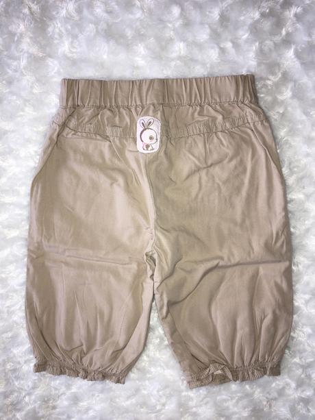Béžové plátěné kalhoty mothercare, mothercare,68