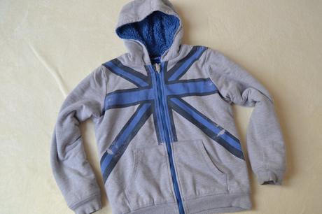 Oteplená mikina s kožíškem 146/152, pepperts,146