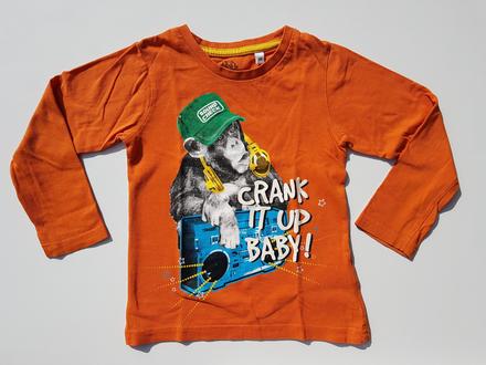 F321 chlapecké triko s dl. rukávem opice vel. 98, palomino,98