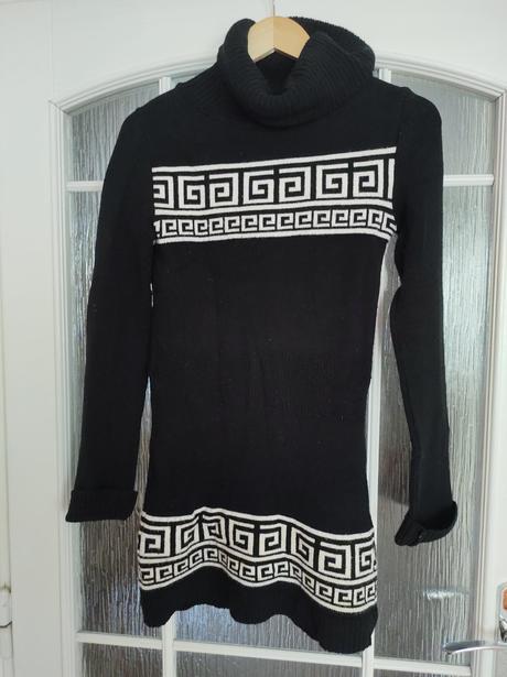 Pletený svetr - šaty, l