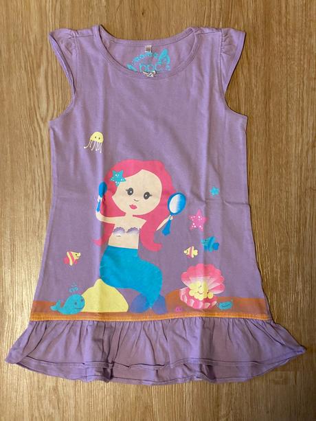 Dívčí letní set - triko, šaty, legínky -  vel. 110, 104–116
