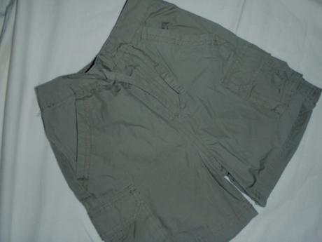 Super khaki kraťasy kapsáče + šedé tílko, cherokee,98