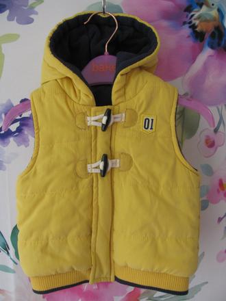 Chlapecká prošívaná vesta s kapucí, george,68