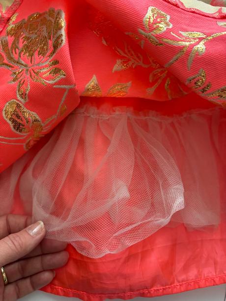 Ob/ šaty zlato oranžové- v. 12 let, e-vie,152