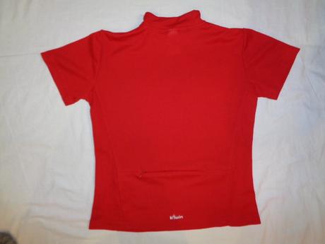 Super červené sportovní dresíkové tričko, 140