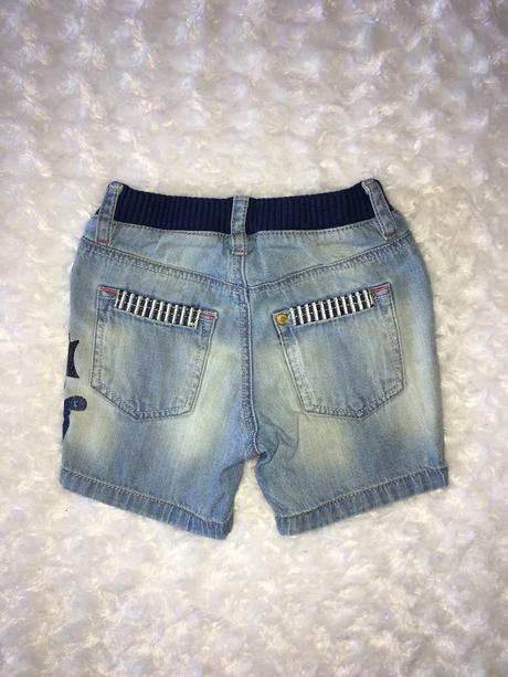 Modré riflové/džínové kraťasy h&m, h&m,68