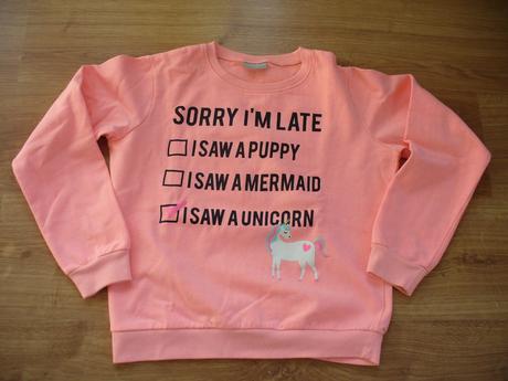 Mikina jednorožec vel. 146/152, 146