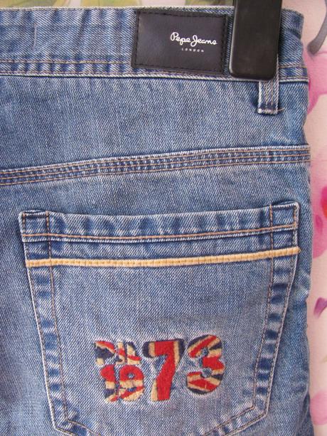 Perfektní džínové kraťasy s vyšitým logem, pepe jeans,152