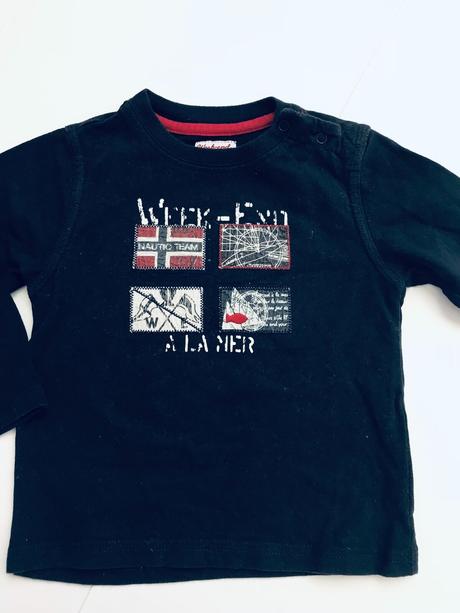 Triko modré -v.9/12 m., 80